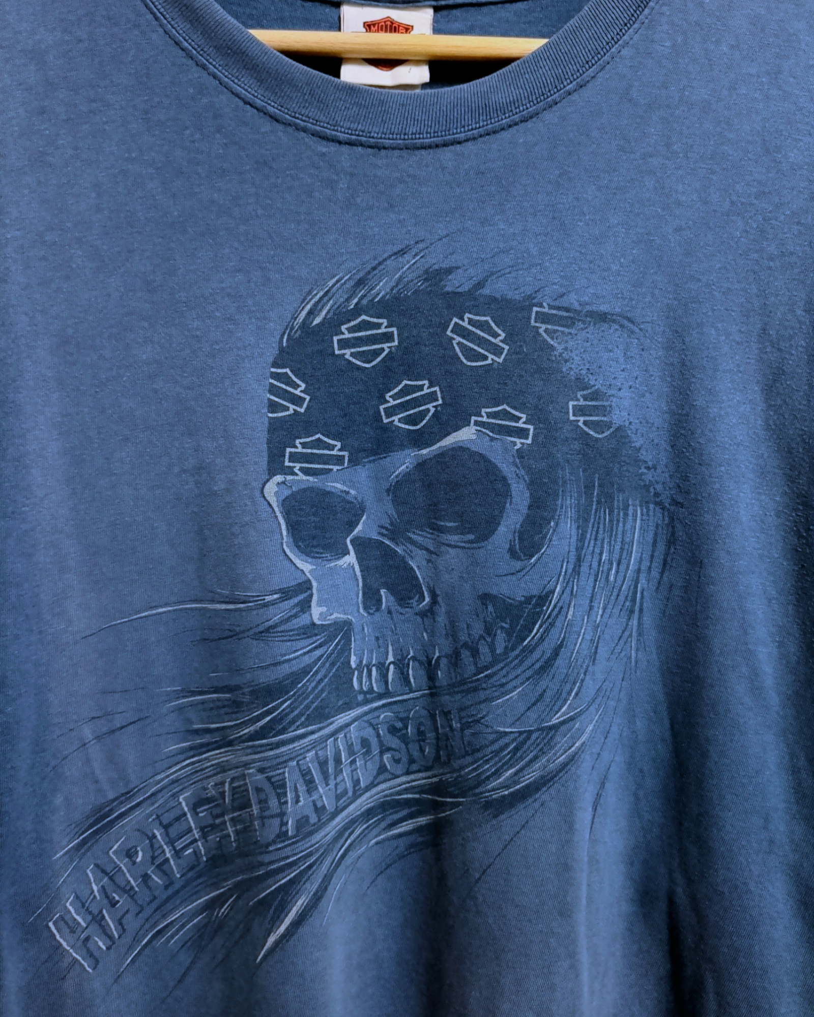 Harley Davidson x Hanes Skull Nevada Graphic Tee - (XL)