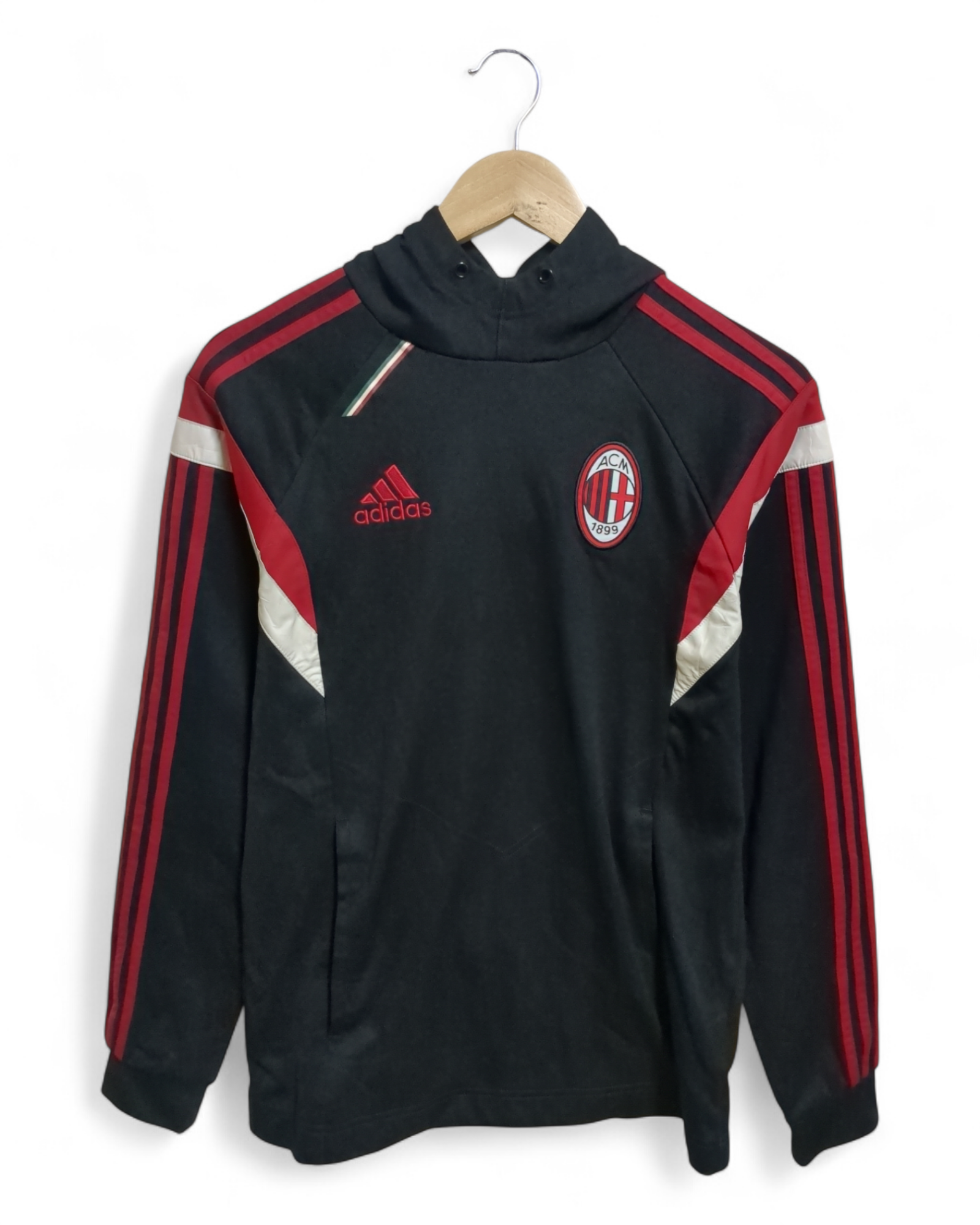 2014-15 Adidas AC Milan Hooded Sweatshirt - (S)