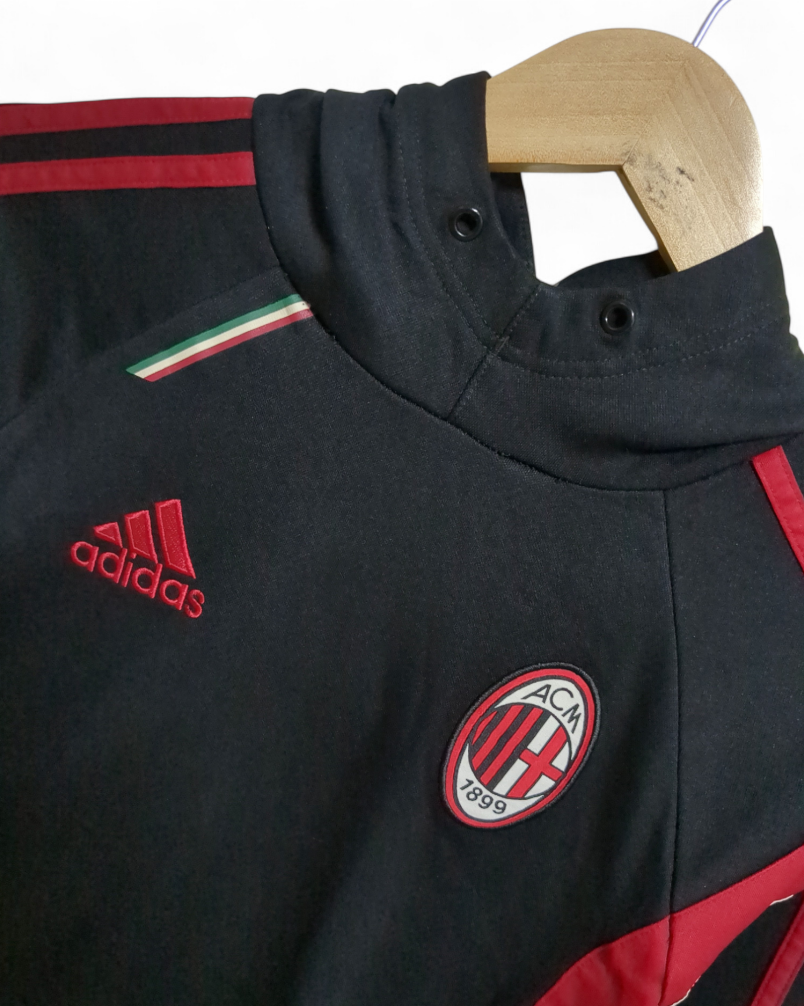 2014-15 Adidas AC Milan Hooded Sweatshirt - (S)