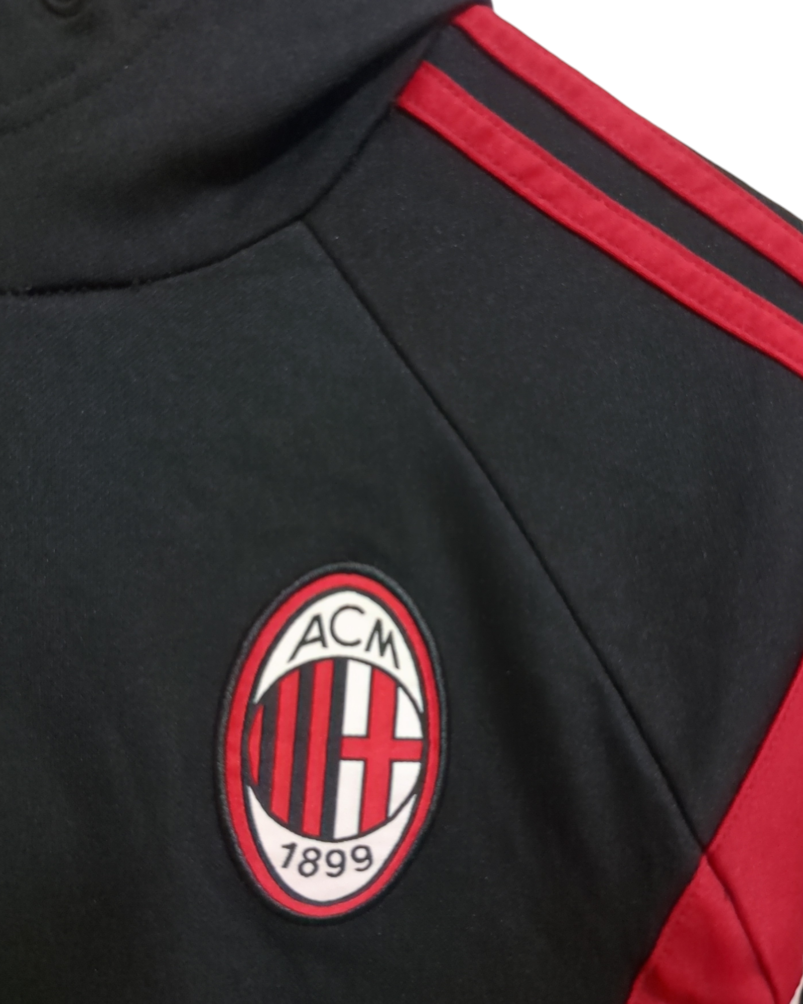 2014-15 Adidas AC Milan Hooded Sweatshirt - (S)