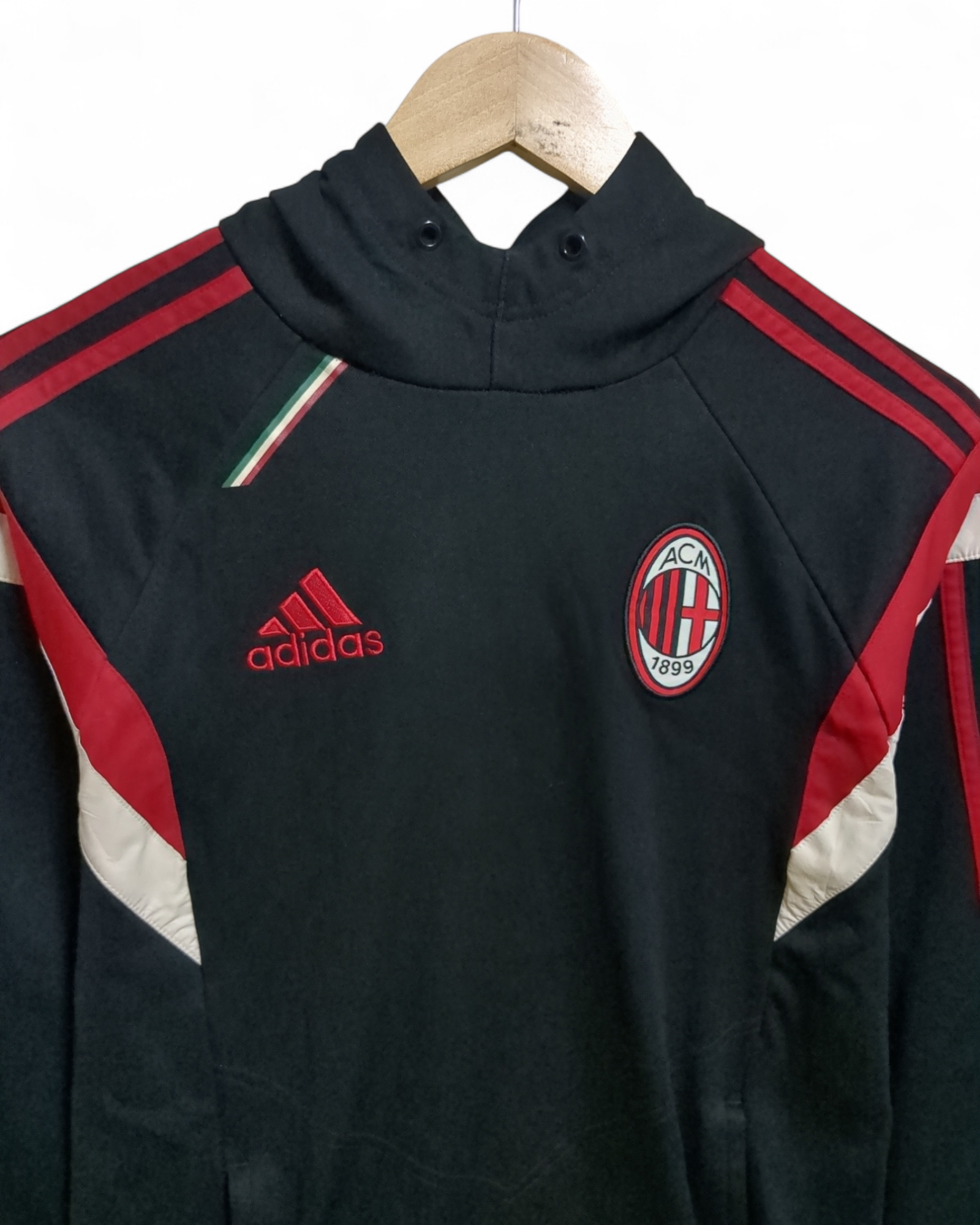 2014-15 Adidas AC Milan Hooded Sweatshirt - (S)