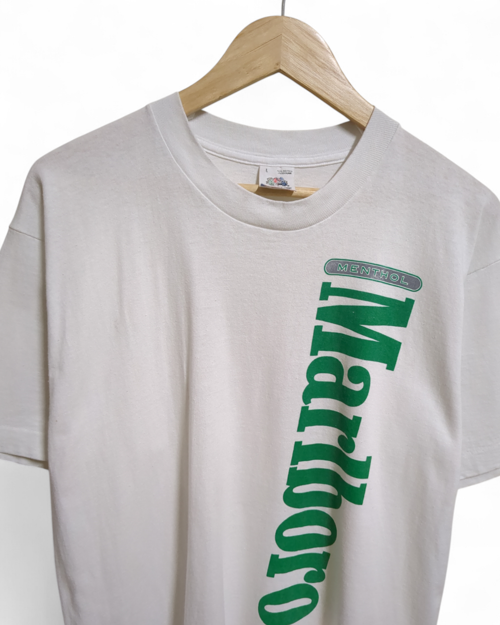 Fruit Of The Loom 1989 Marlboro Menthol Single Stitch Tee - (L)