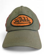 Von Dutch Corduroy Trucker Cap