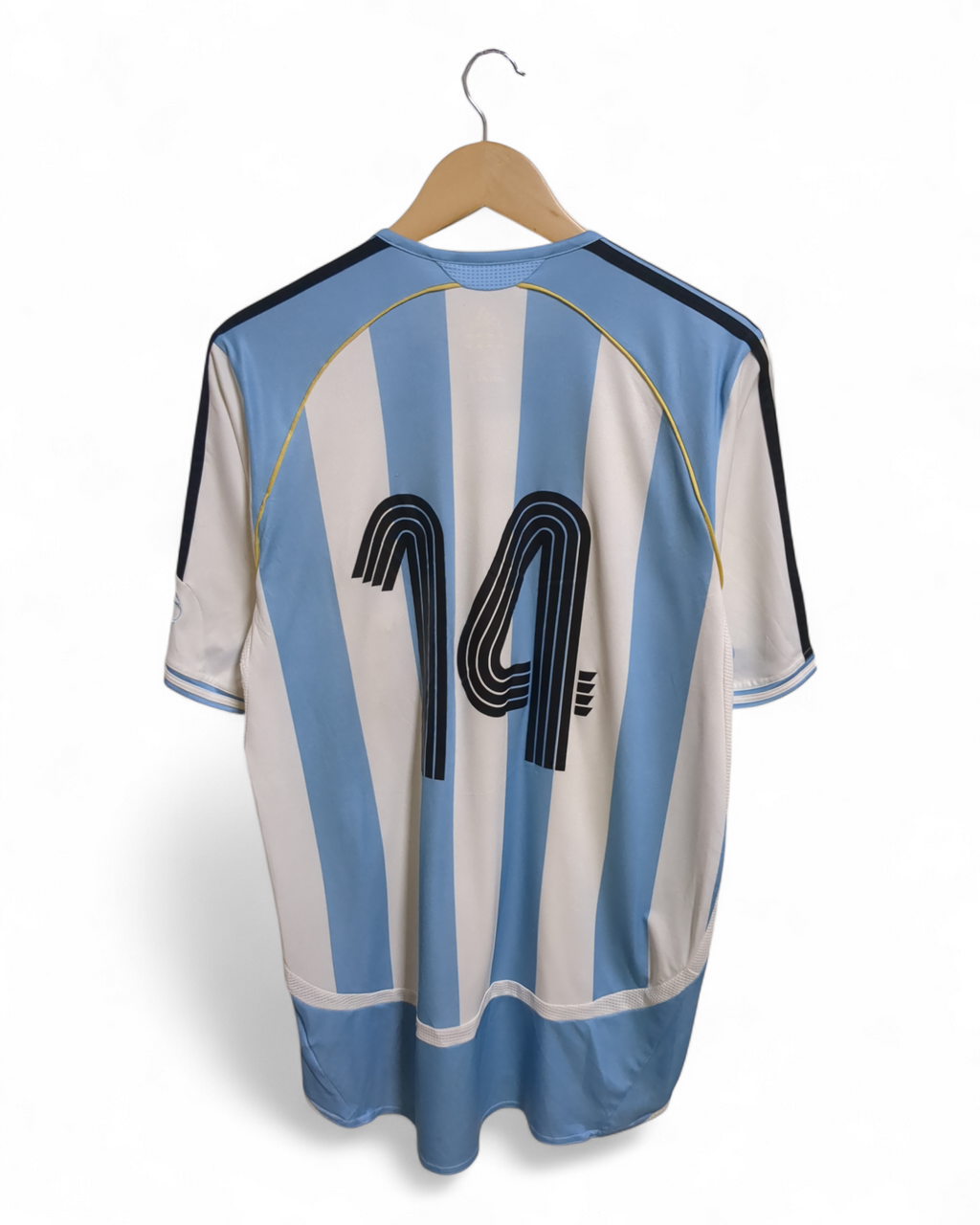 2006-08 Adidas Argentina Player Issue Home Shirt #14 - (L)