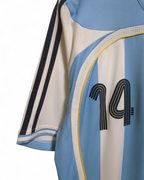 2006-08 Adidas Argentina Player Issue Home Shirt #14 - (L)