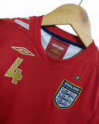2006-08 Umbro England Away Shirt #4 Gerrard - (S)