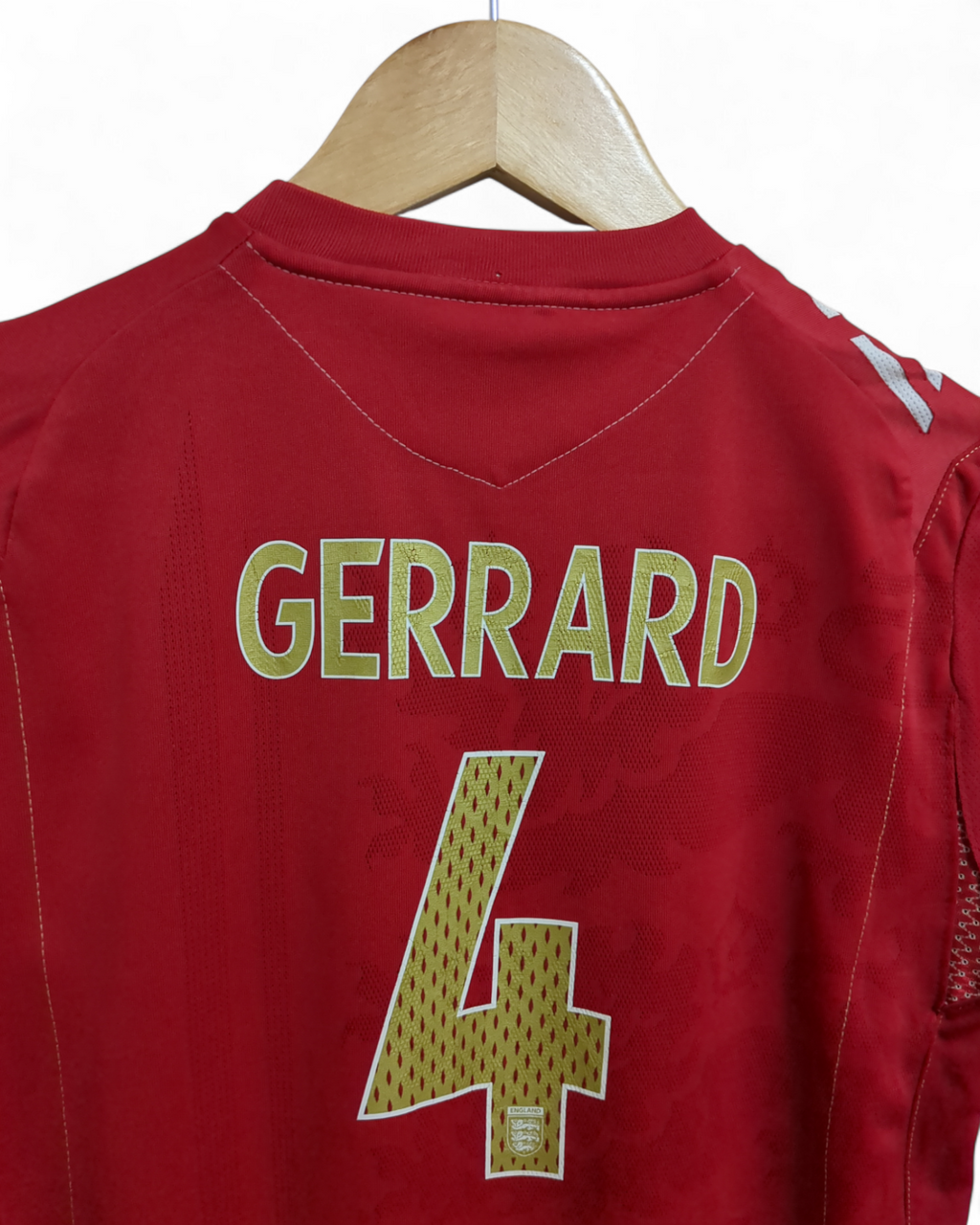 2006-08 Umbro England Away Shirt #4 Gerrard - (S)