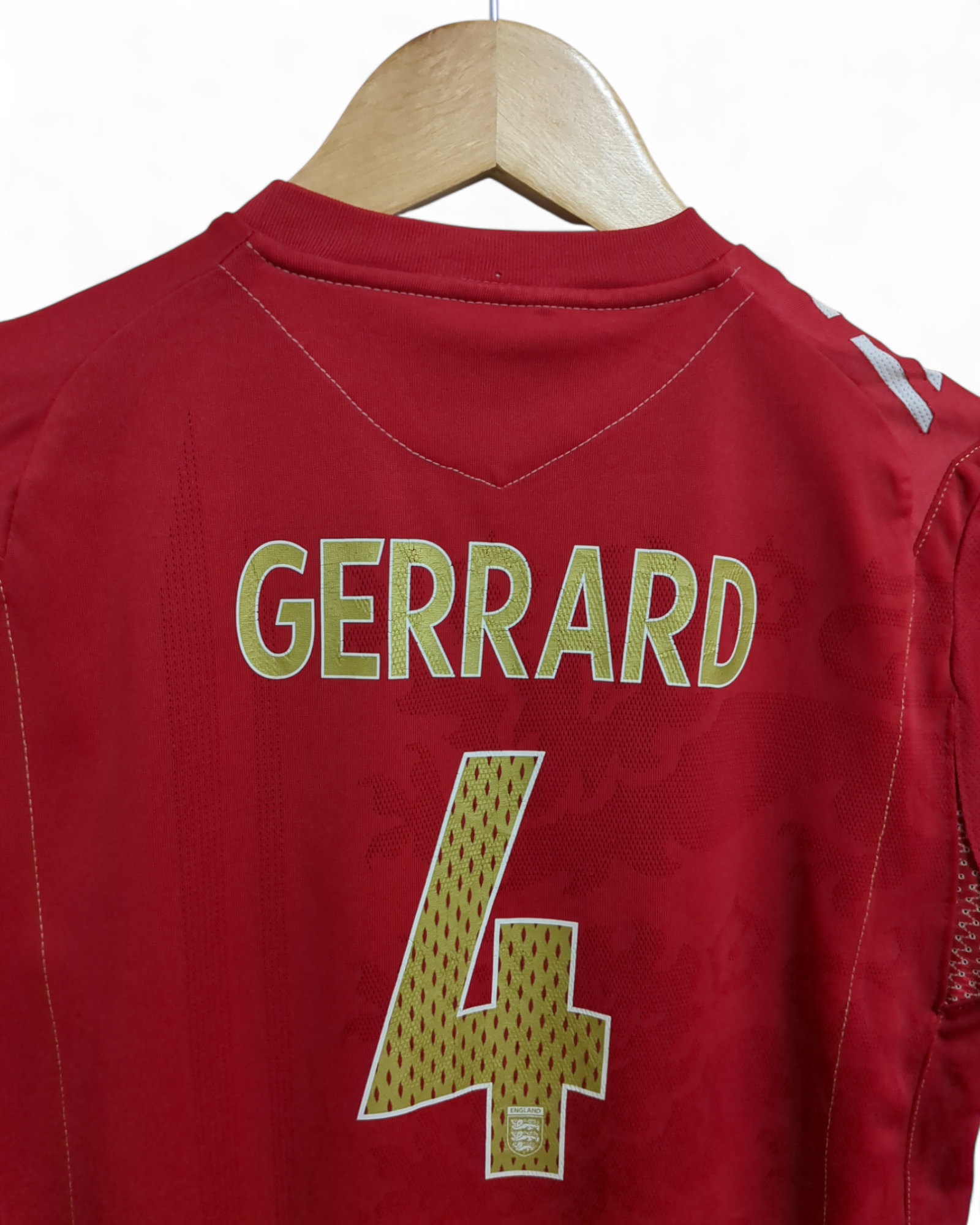 2006-08 Umbro England Away Shirt #4 Gerrard - (S)