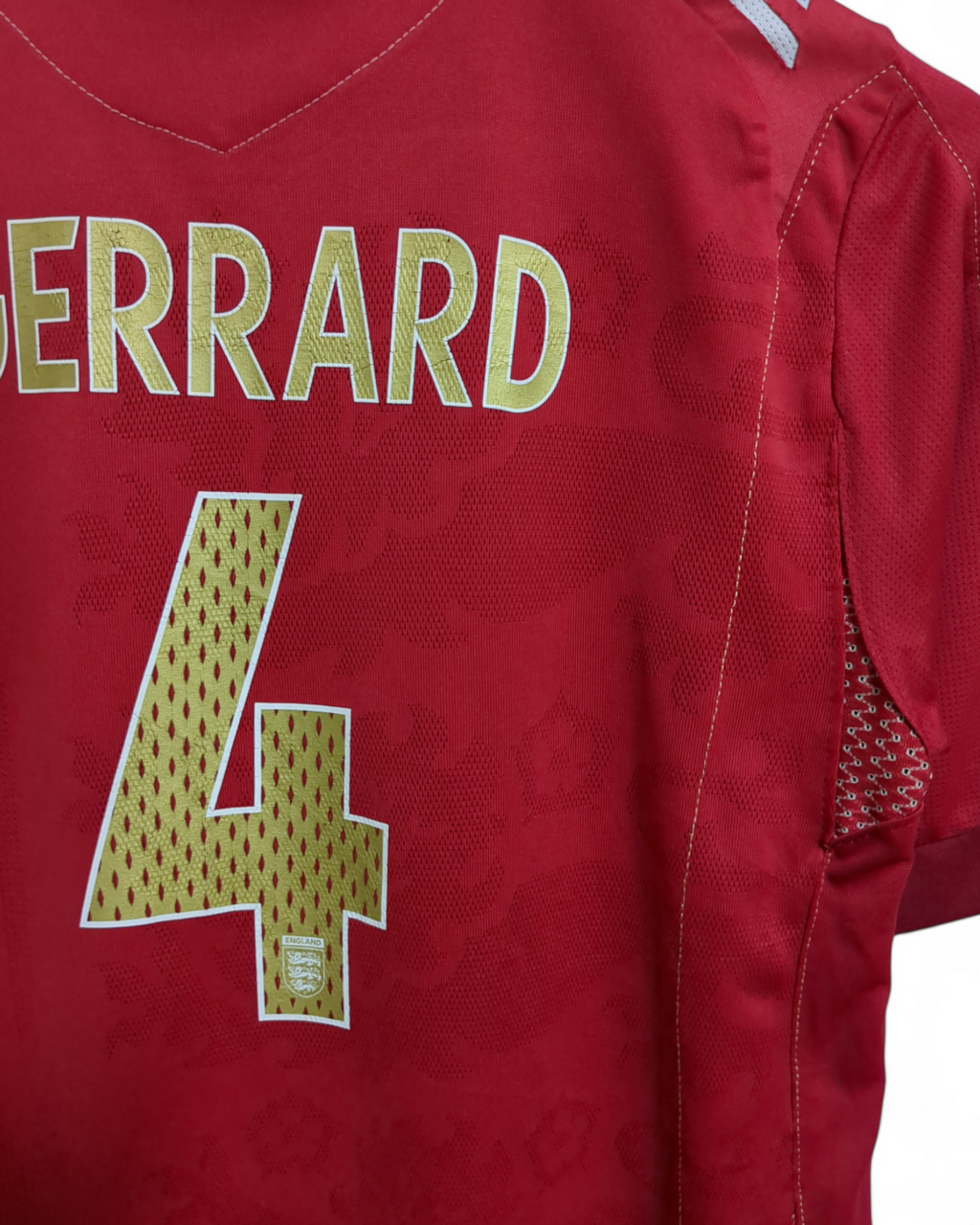 2006-08 Umbro England Away Shirt #4 Gerrard - (S)