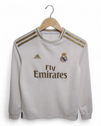 2019-20 Adidas Real Madrid Home L/S Shirt - (XS)