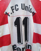 1995-96 Diadora Union Berlin Player Issue Home Shirt #11 - (L)
