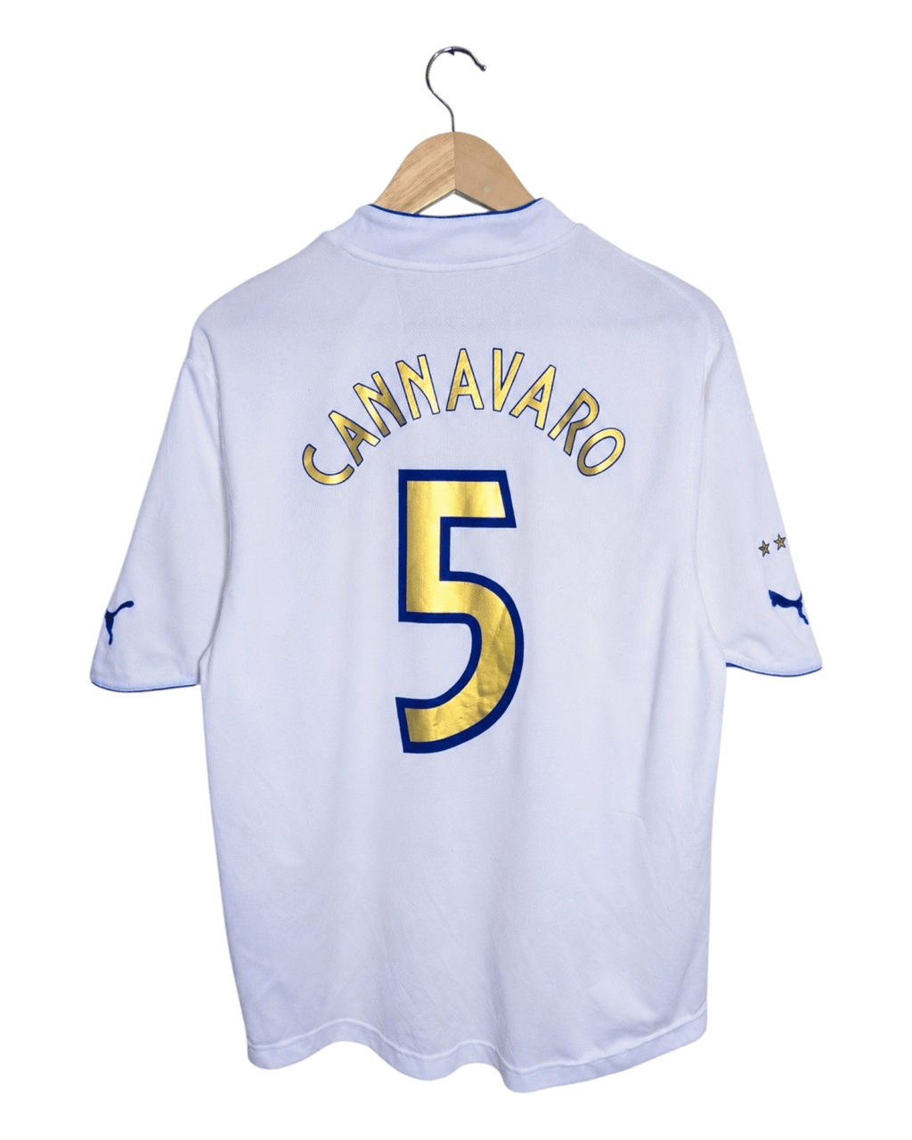 2003-04 Italy Puma Away Shirt #5 Cannavaro - (M)