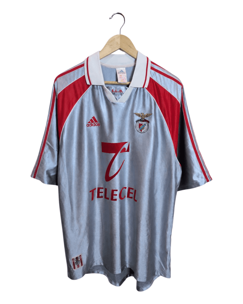 1999-00 Benfica Adidas Away Shirt #7 Poborsky - (XL)